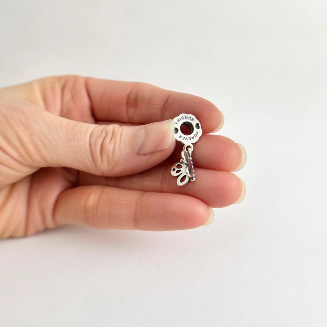 Pandora Retired Friends Forever Butterfly Charm Sterling Silver, 2.56 Grams - 4