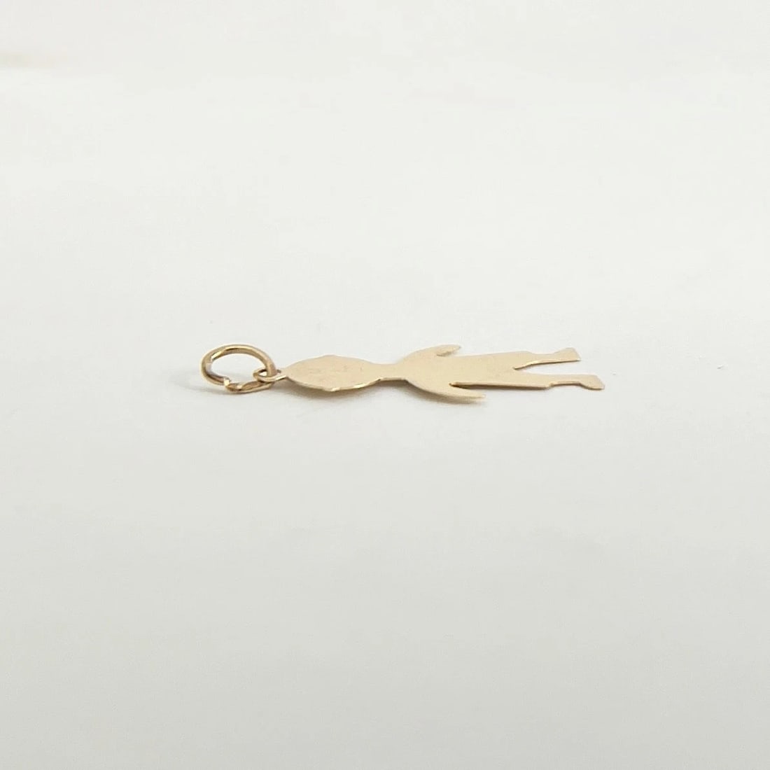 Vintage 1980's Matthew Boy Name Charm Pendant 14K Yellow Gold, .35 Grams - 8