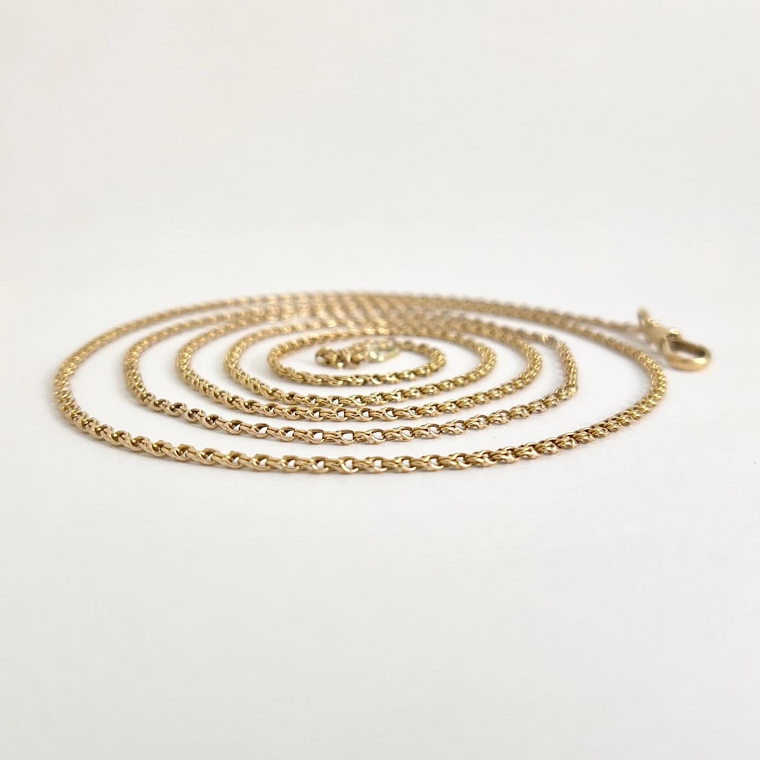 Antique Victorian Long Guard Chain Necklace 15K 13K Yellow Gold, 12.80 Grams - 6