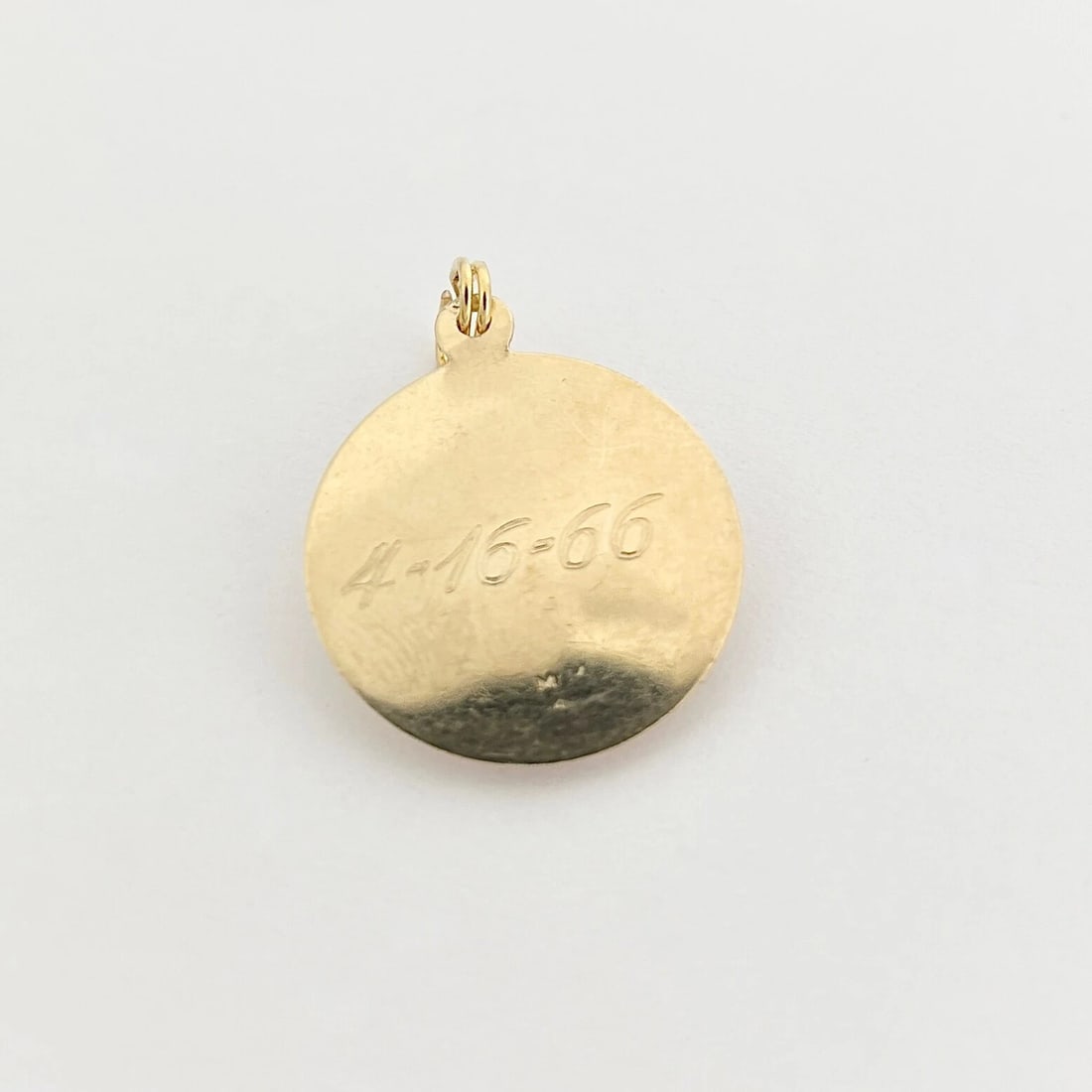 Vintage 1960's Maid of Honor Ruby Pendant Charm 14K Yellow Gold, 2.05 Grams - 9