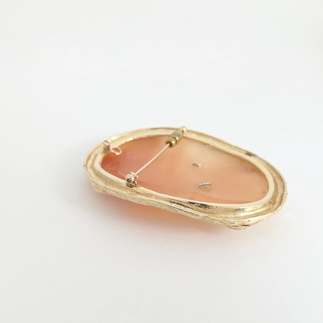 Vintage Habille Cameo Pendant Brooch Pin Pendant 14K Yellow Gold, 35.91 Grams - 8