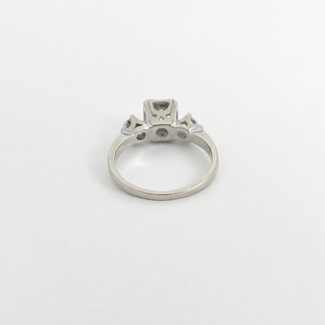 Vintage 1950's 1960's Diamond Engagement Ring 14K White Gold, .77 CTW, 2.89 Gr - 7