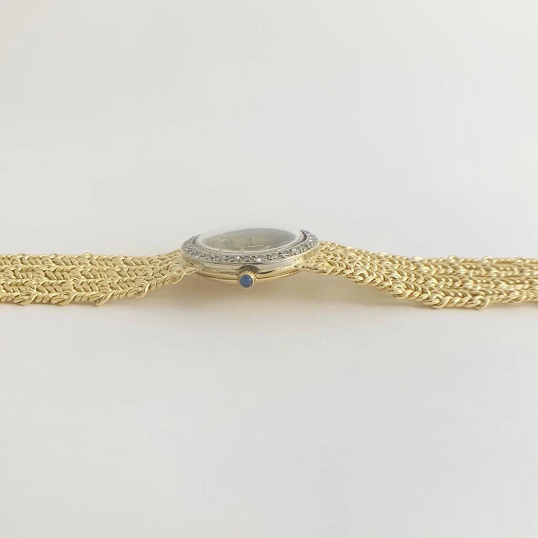 Vintage Corum Diamond Bezel Watch 18K Yellow Gold, 24 mm, .32 CTW, 46.90 Gr - 11