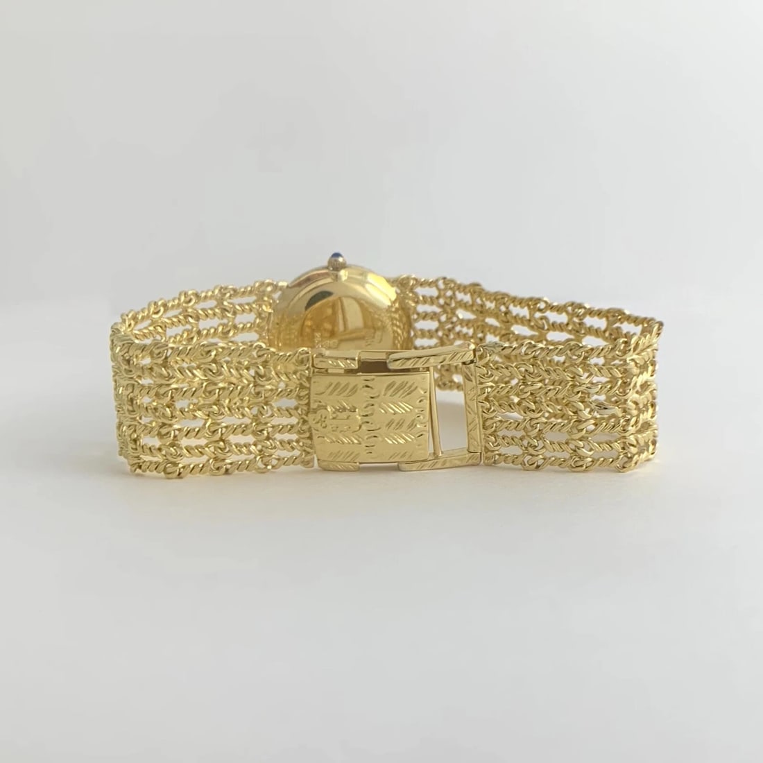 Vintage Corum Diamond Bezel Watch 18K Yellow Gold, 24 mm, .32 CTW, 46.90 Gr - 8