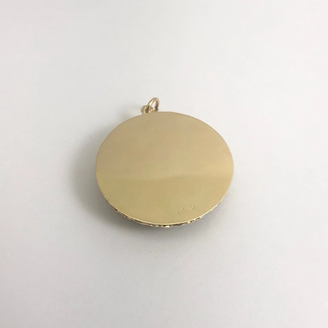 Vintage 1950's Red Spinel Gemstone Pendant Charm 13K Yellow Gold, 15.46 Grams - 9