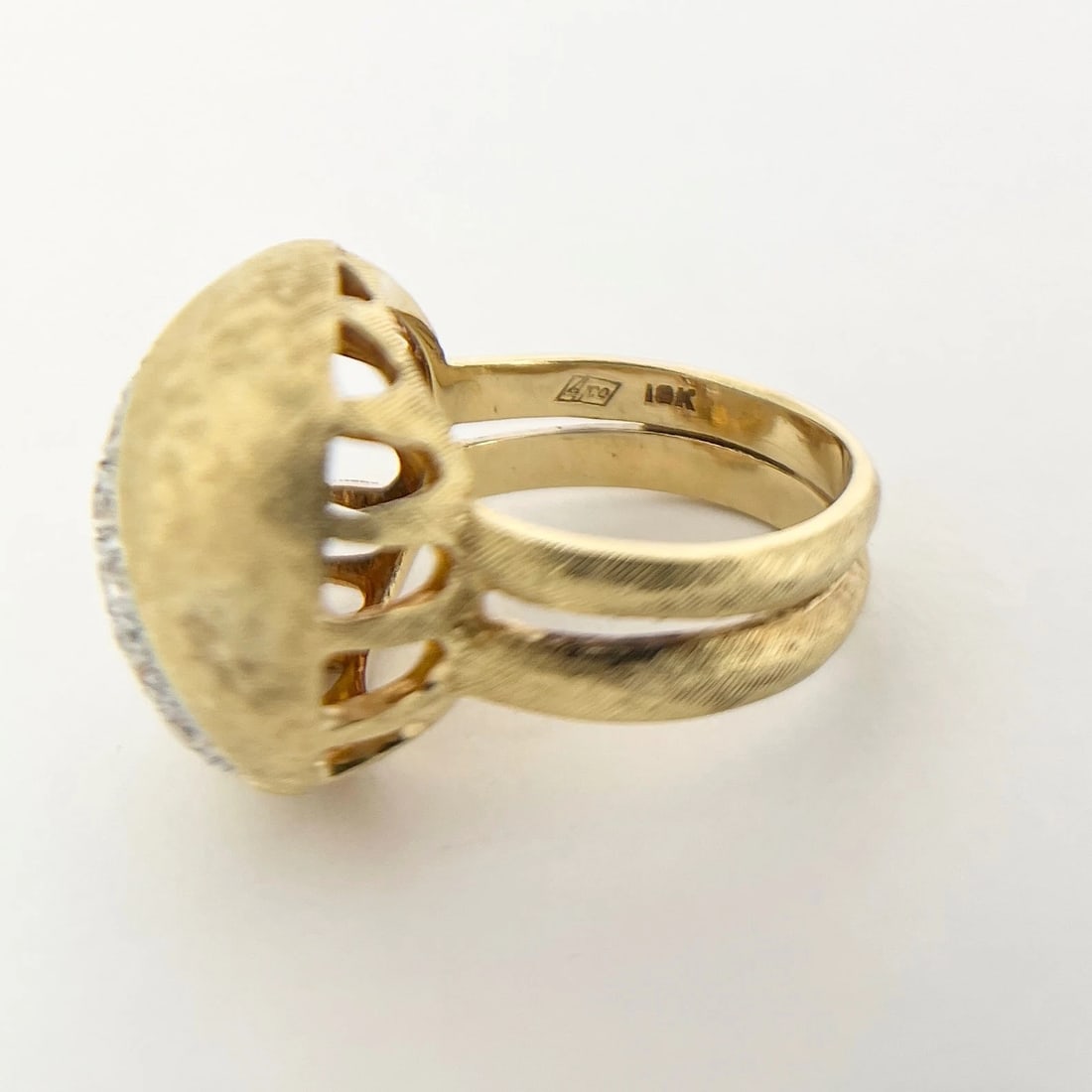 Vintage 1960's Diamond Dome Cocktail Ring 18K Yellow Gold, .40 CTW, 14.27 Grams - 8