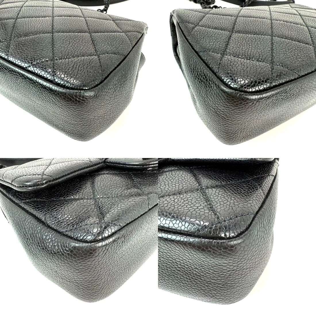 Chanel Caviar Quilted Incocognito Mini Square Black Flap Bag - 12