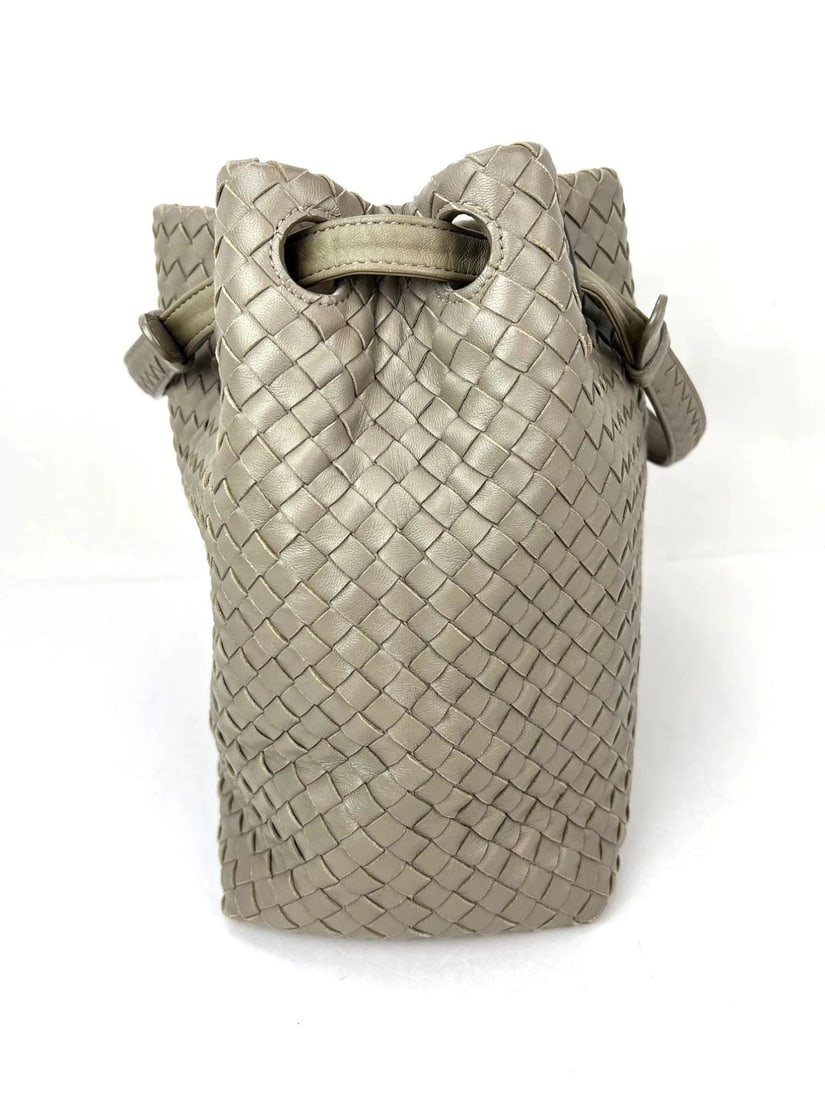 Bottega Veneta Garda Intrecciato Nappa Medium Beige Handbag - 13