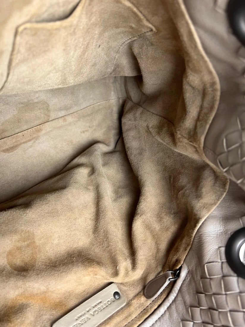 Bottega Veneta Garda Intrecciato Nappa Medium Beige Handbag - 16