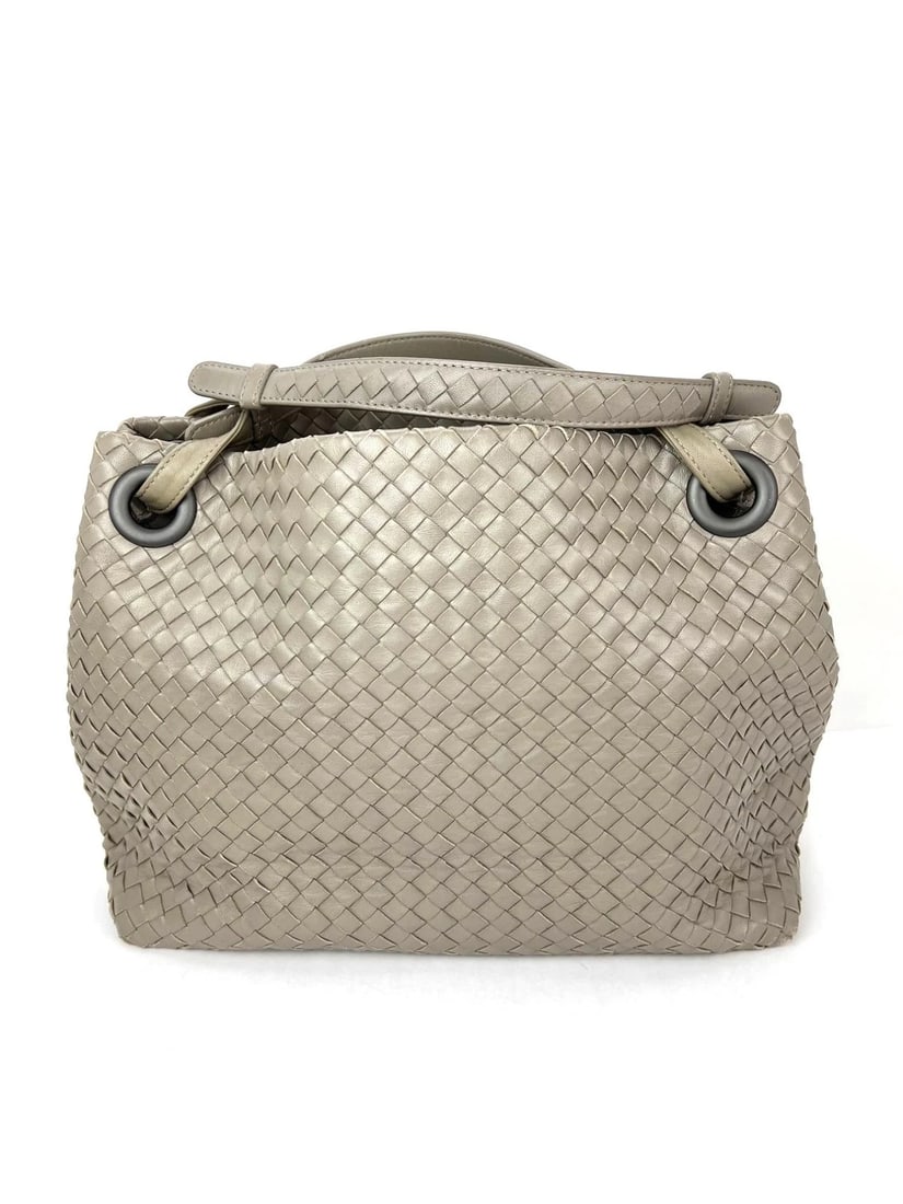 Bottega Veneta Garda Intrecciato Nappa Medium Beige Handbag - 2