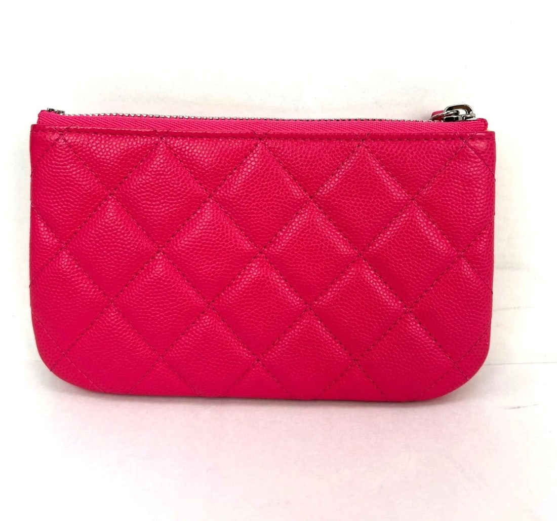Chanel Caviar Quilted 19 Small Pink Cosmetic Case - 2