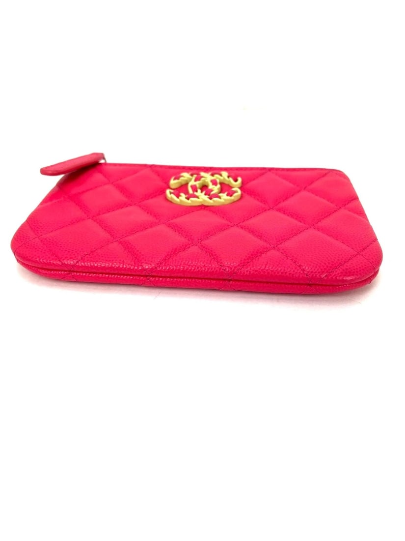 Chanel Caviar Quilted 19 Small Pink Cosmetic Case - 3