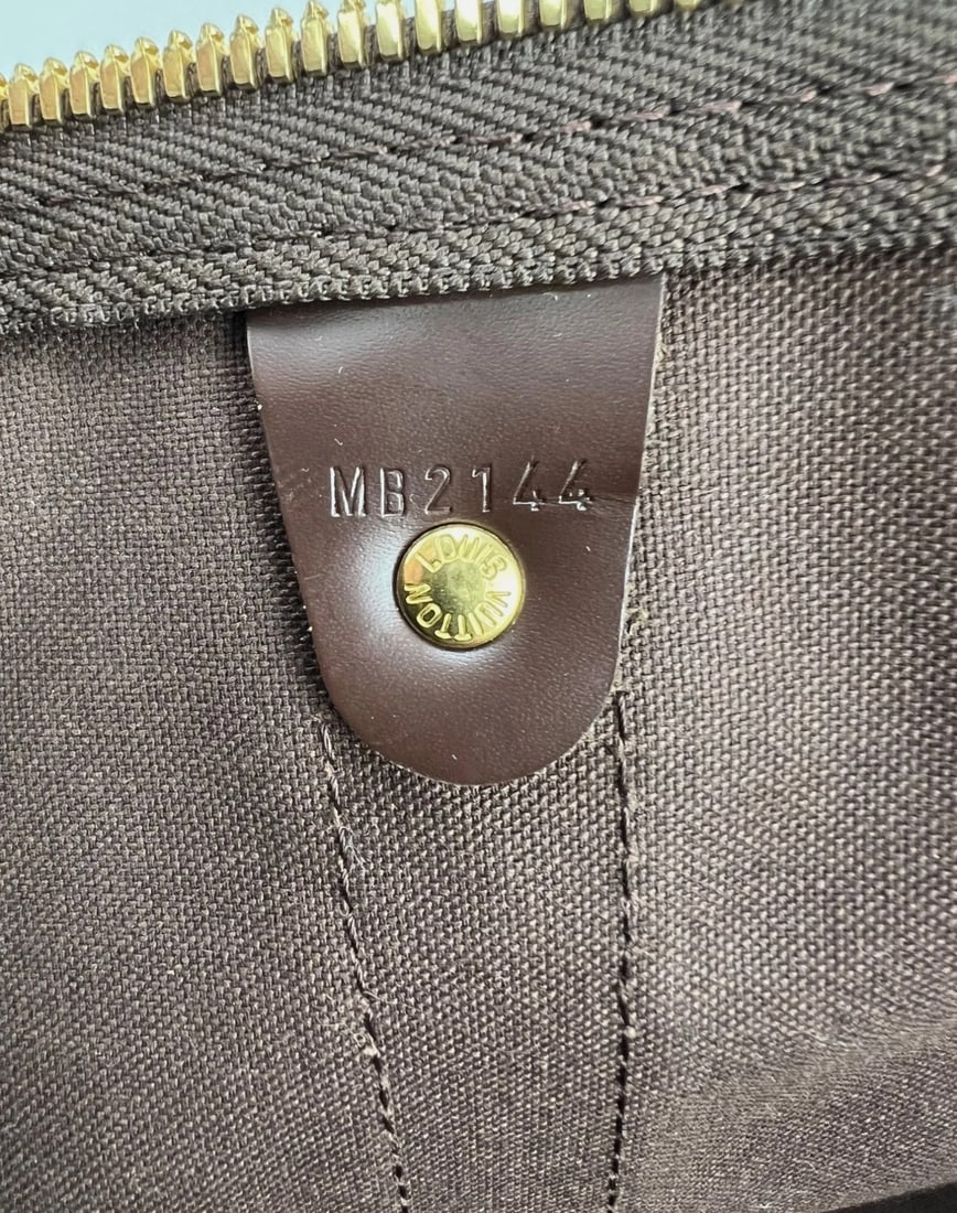Louis Vuitton Keepall 50 Damier Ebene Canvas Duffle Bag - 13