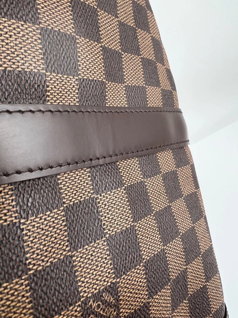 Louis Vuitton Keepall 50 Damier Ebene Canvas Duffle Bag - 4
