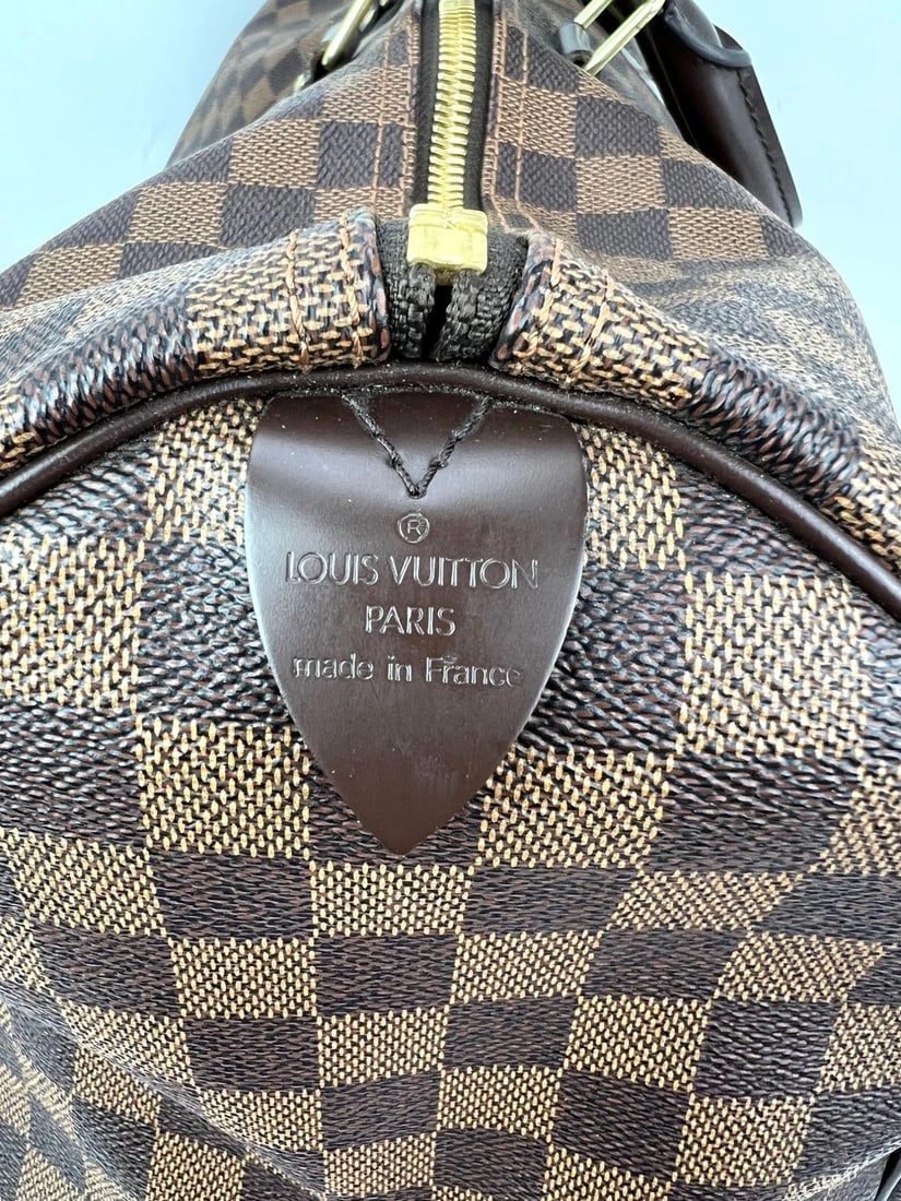 Louis Vuitton Keepall 50 Damier Ebene Canvas Duffle Bag - 8