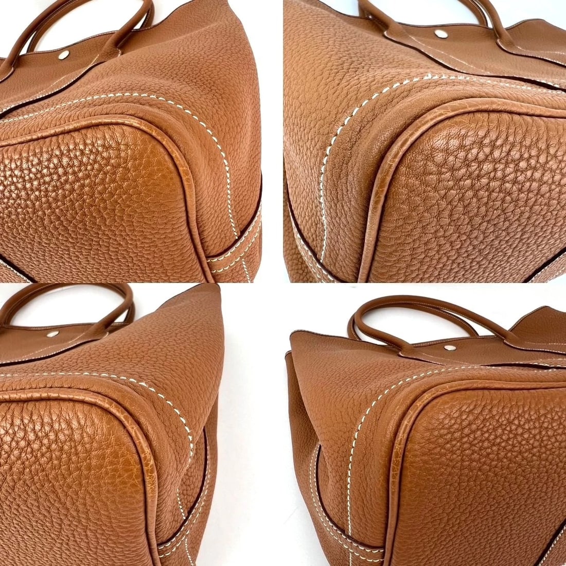 Hermes Negonda Garden Party MM 36 Gold Leather Tote - 16