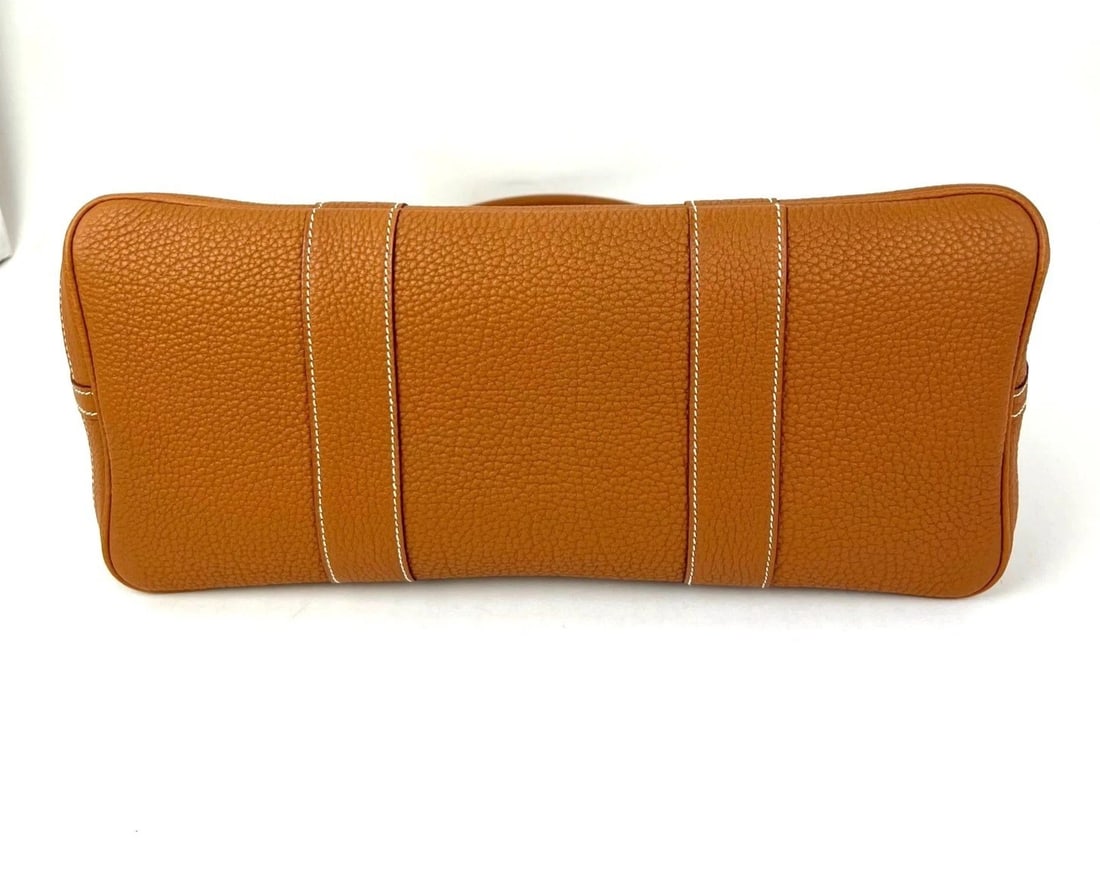 Hermes Negonda Garden Party MM 36 Gold Leather Tote - 3