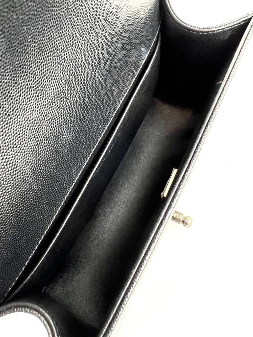 Chanel Caviar Quilted Medium Black Boy Flap Shoulder Bag - 5