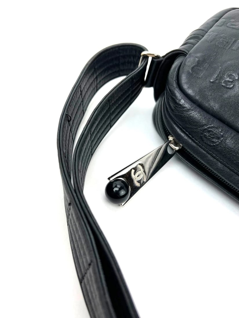 Chanel Unlimited Camera Black Lambskin Vintage Shoulder Bag - 11