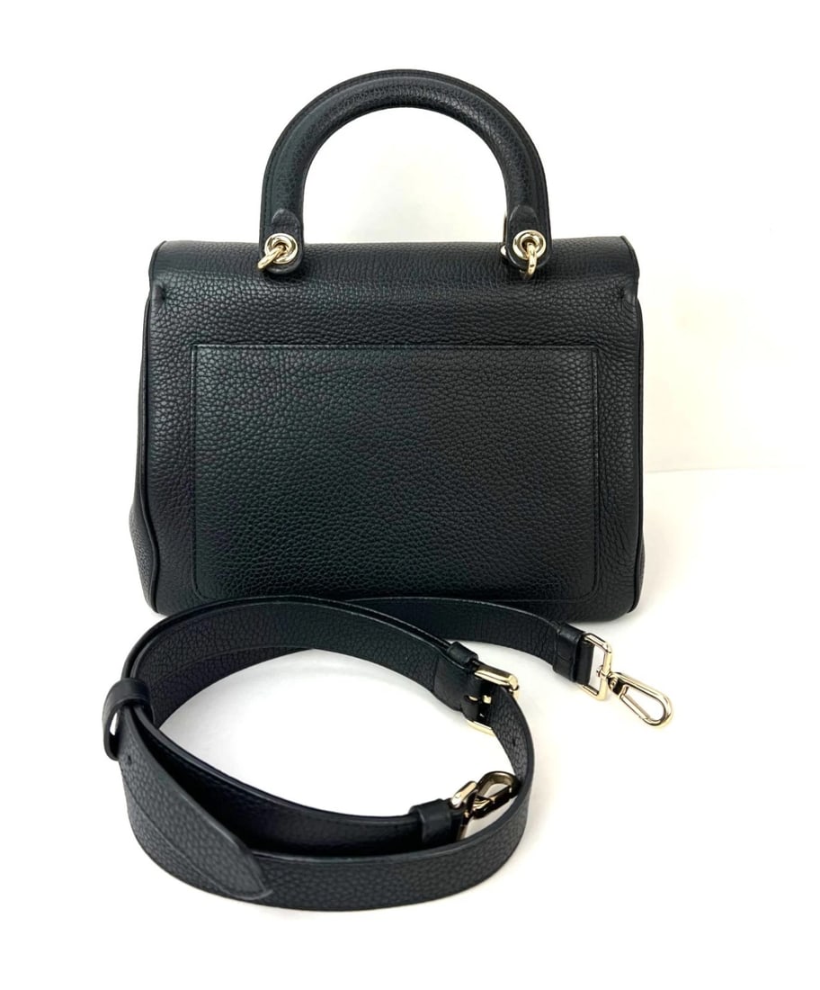 Christian Dior Bullcalf Small Dior Flap Black Leather Crossbody - 2