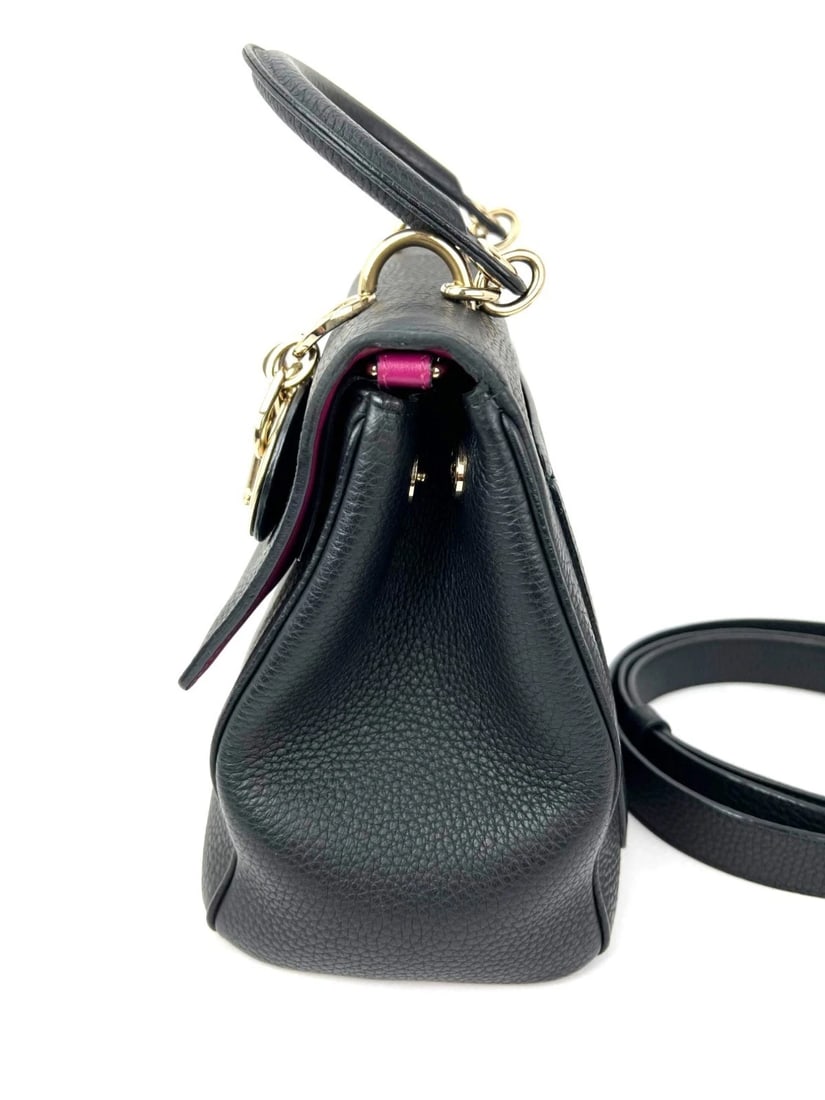 Christian Dior Bullcalf Small Dior Flap Black Leather Crossbody - 4