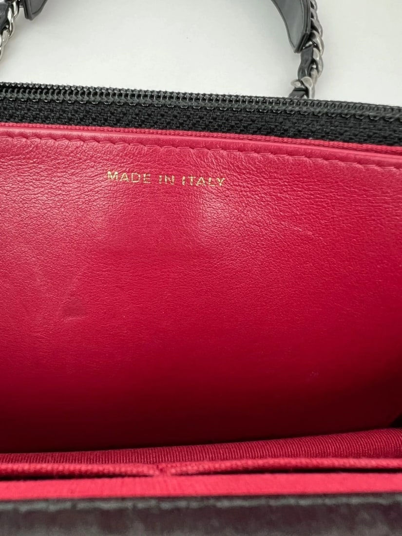 Chanel Lambskin Quilted Chanel 19 Wallet on a Chain Black Bag - 5
