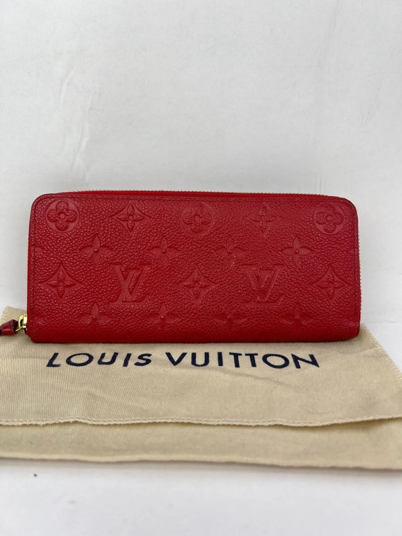 Louis Vuitton Clemence Red Empriente Leather Wallet - 2