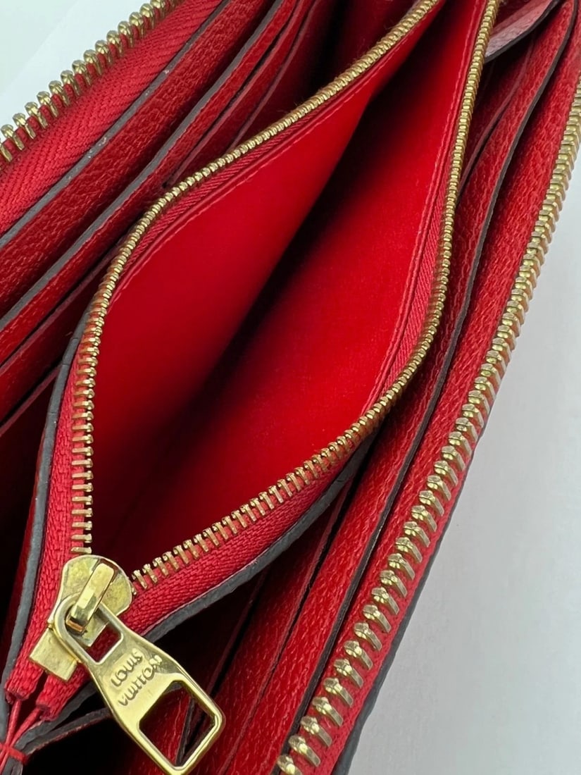 Louis Vuitton Clemence Red Empriente Leather Wallet - 3