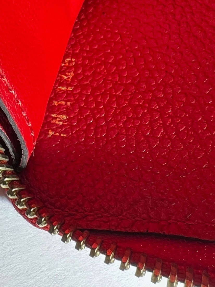 Louis Vuitton Clemence Red Empriente Leather Wallet - 4