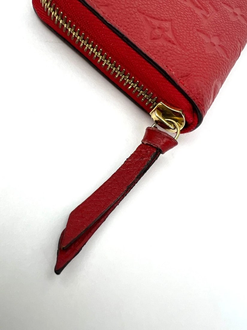Louis Vuitton Clemence Red Empriente Leather Wallet - 7
