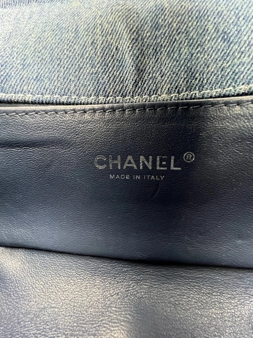 Chanel Denim Quilted Small Blue Boy Flap - 6