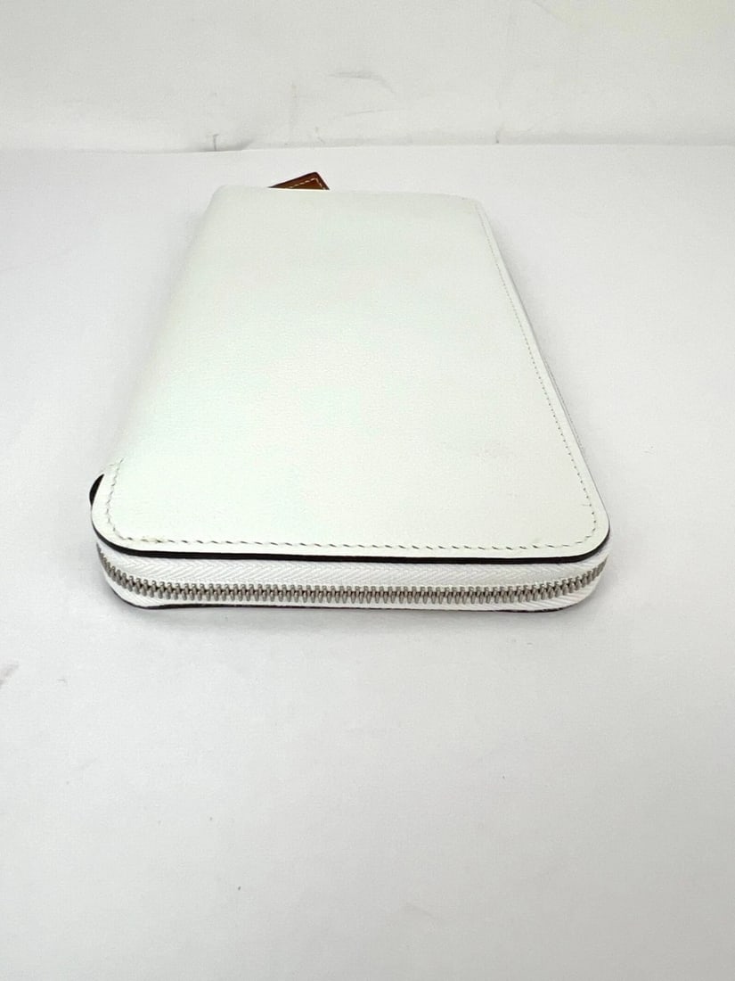 Hermes Evercolor Silk'In Classique Long White Wallet - 14