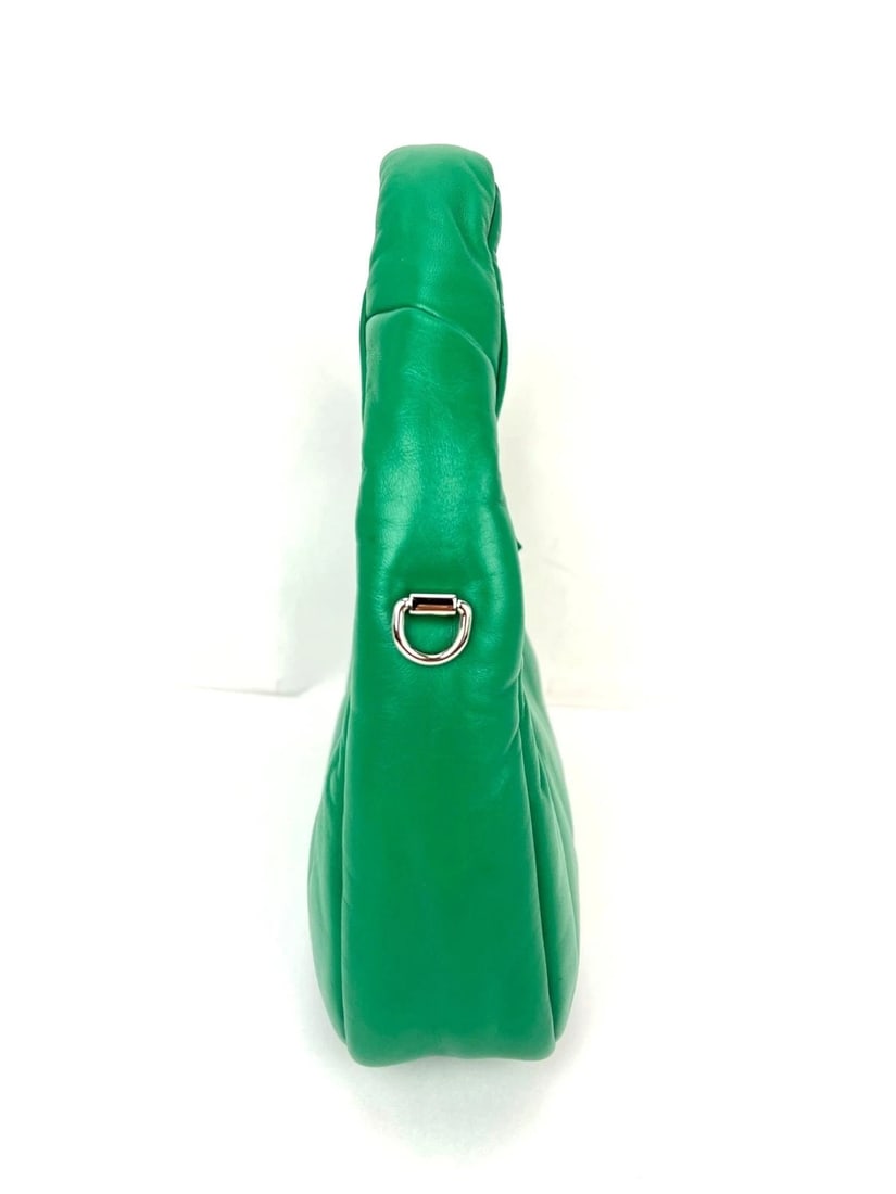 Prada Soft Nappa Leather Mini Padded Green Hand Bag - 4