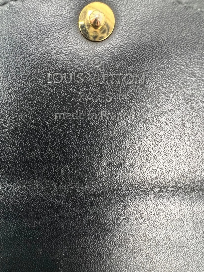 Louis Vuitton Sarah Monogram Vernis Stickers Black Wallet Limited Edition - 6