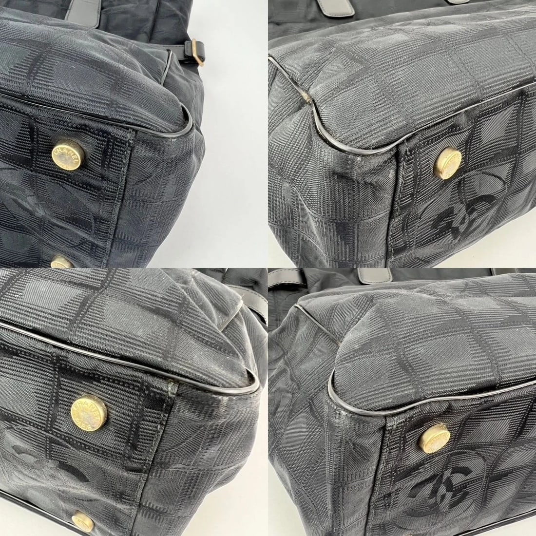 Chanel Nylon Black Travel Tote Vintage - 16