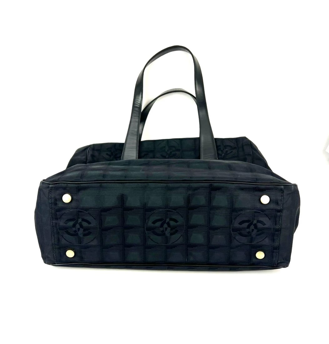 Chanel Nylon Black Travel Tote Vintage - 4