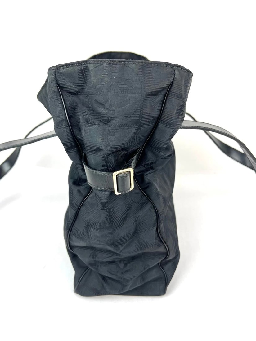Chanel Nylon Black Travel Tote Vintage - 5