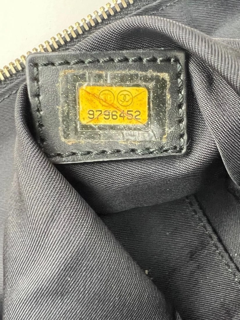 Chanel Nylon Black Travel Tote Vintage - 7