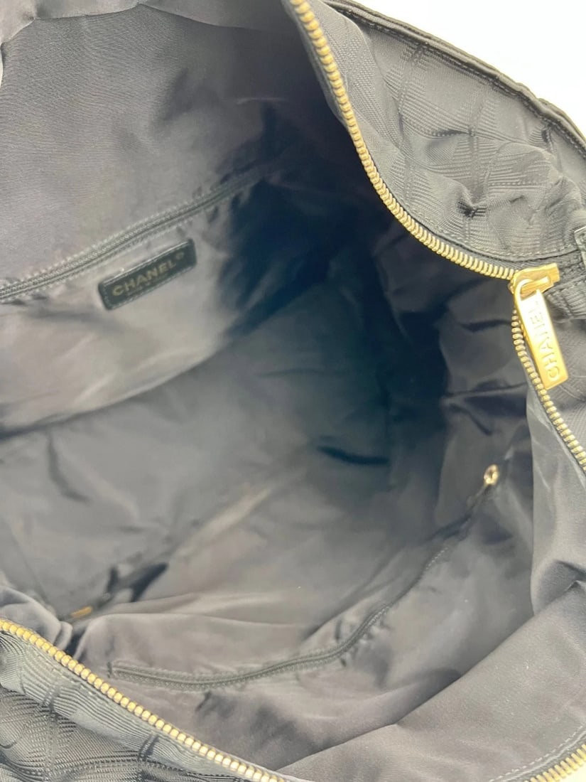 Chanel Nylon Black Travel Tote Vintage - 8