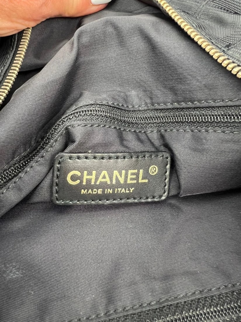Chanel Nylon Black Travel Tote Vintage - 9