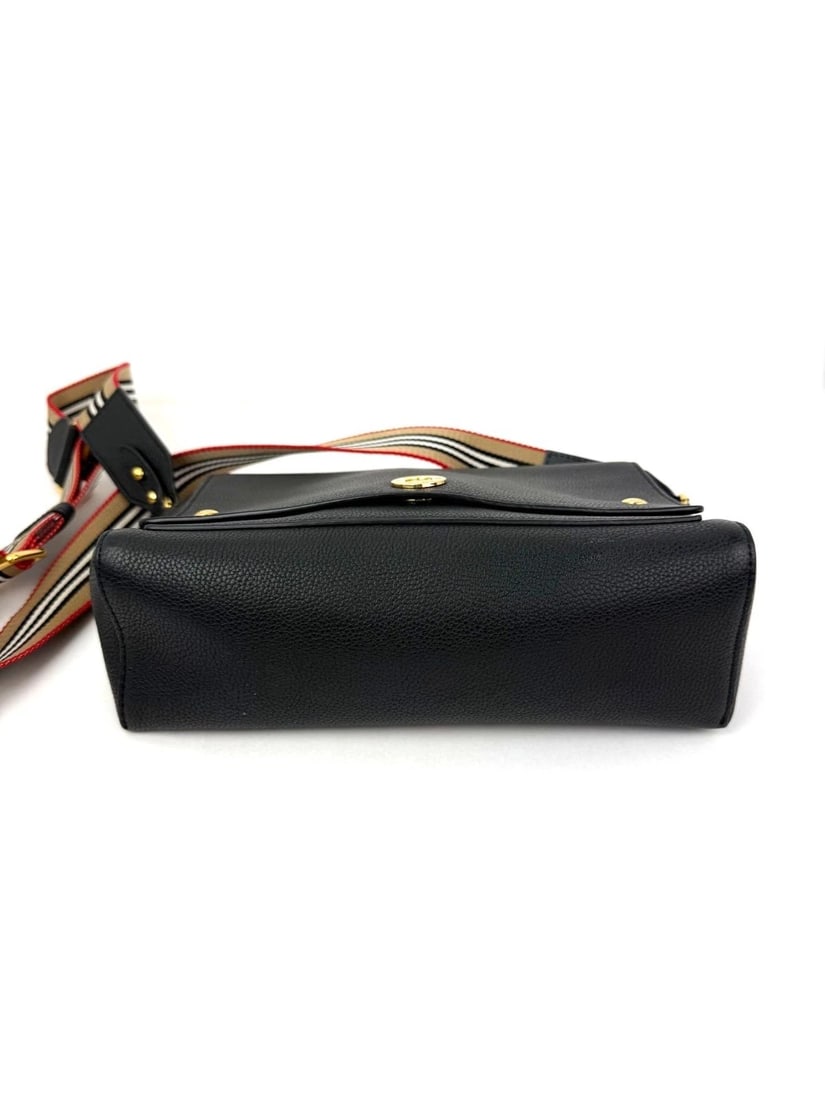 Burberry Grainy Calfskin Note Black Crossbody Bag - 15