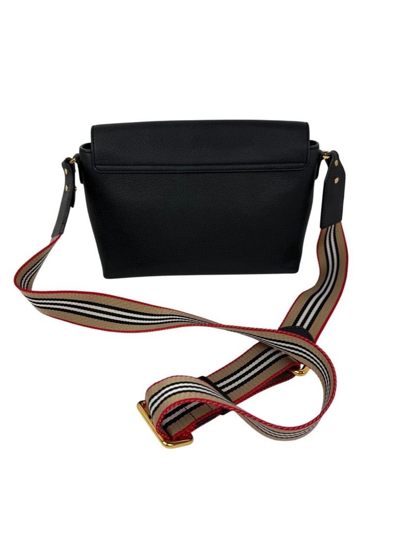 Burberry Grainy Calfskin Note Black Crossbody Bag - 2