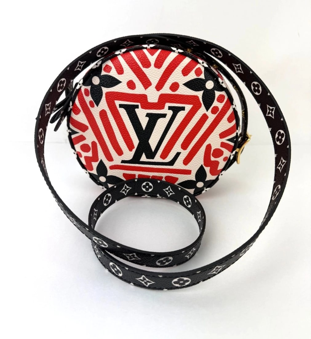 Louis Vuitton Monogram Giant Crafty Boite Chapeau Souple PM Rouge - 2