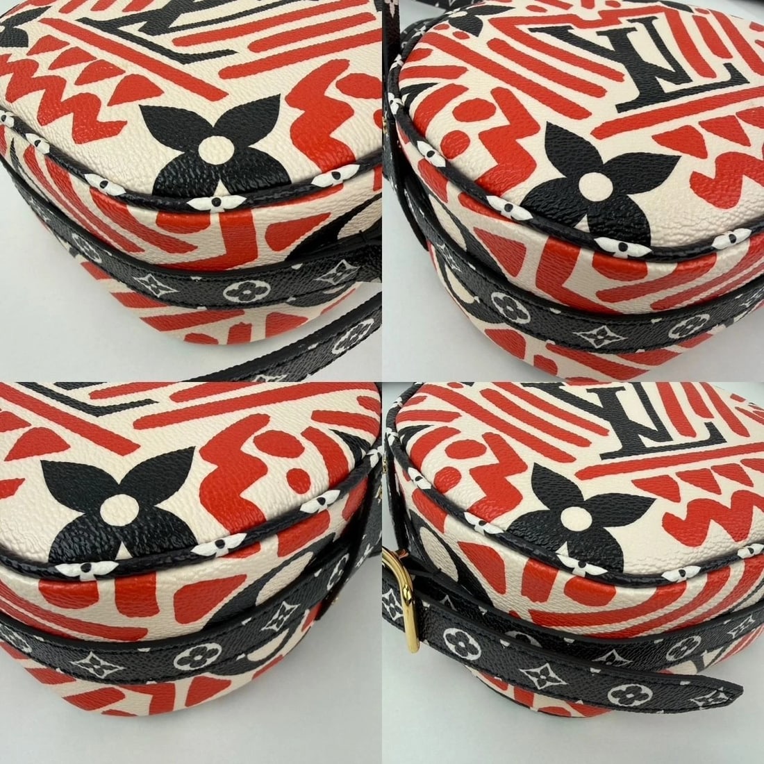 Louis Vuitton Monogram Giant Crafty Boite Chapeau Souple PM Rouge - 3