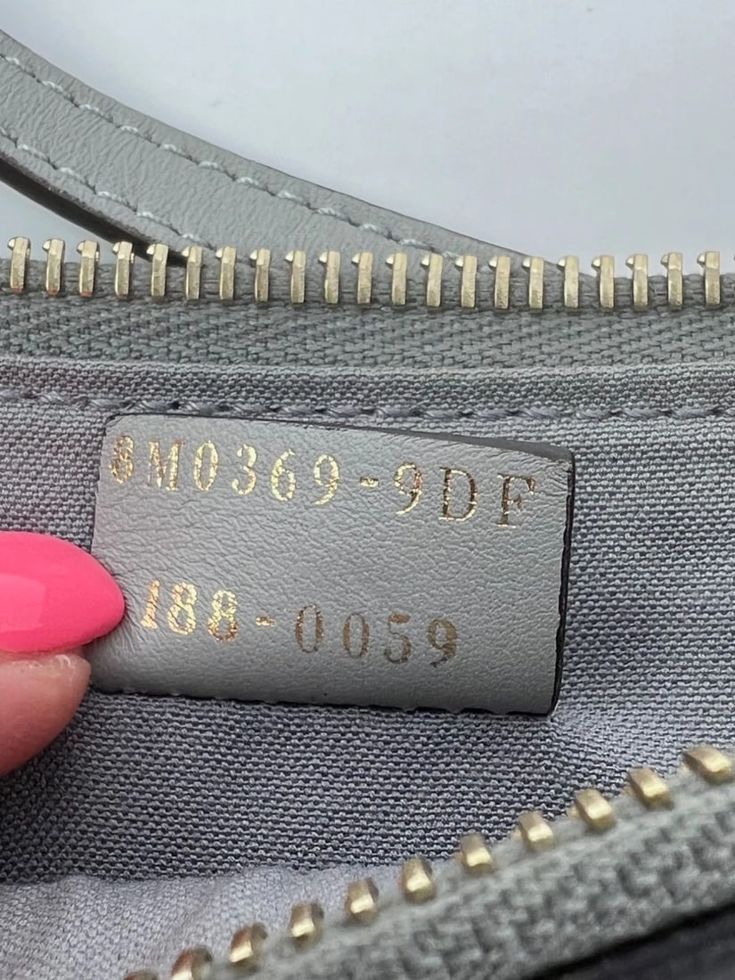 Fendi Rainbow Studs Gray Leather Crossbody Bag - 5