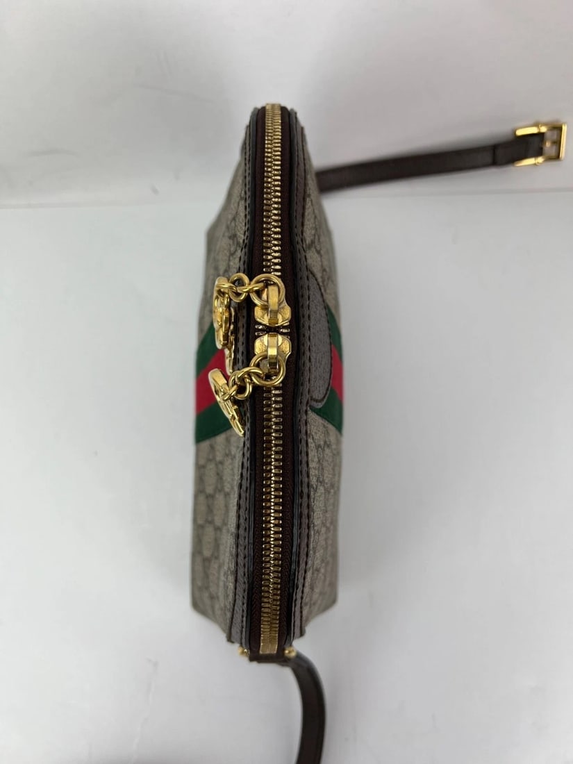 Gucci GG Supreme Ophidia Small Rounded Top Shoulder Bag - 12