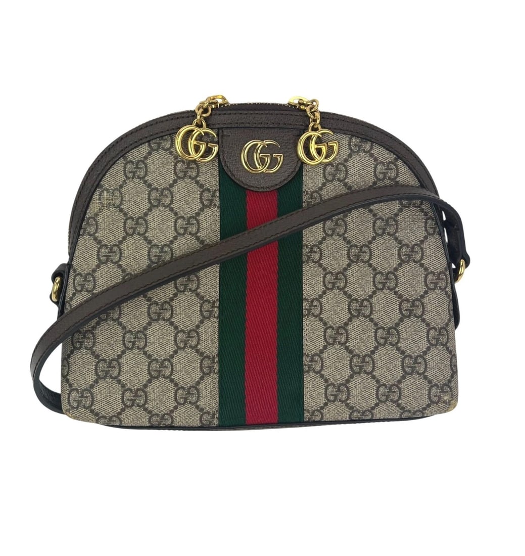 Gucci GG Supreme Ophidia Small Rounded Top Shoulder Bag: Title: Gucci GG Supreme Ophidia Small Rounded Top Shoulder Bag Description: Pre-Owned 100% Authentic Gucci GG Supreme Ophidia Small Rounded Top Shoulder Bag RATING: B...Very Good, well maintained, sho