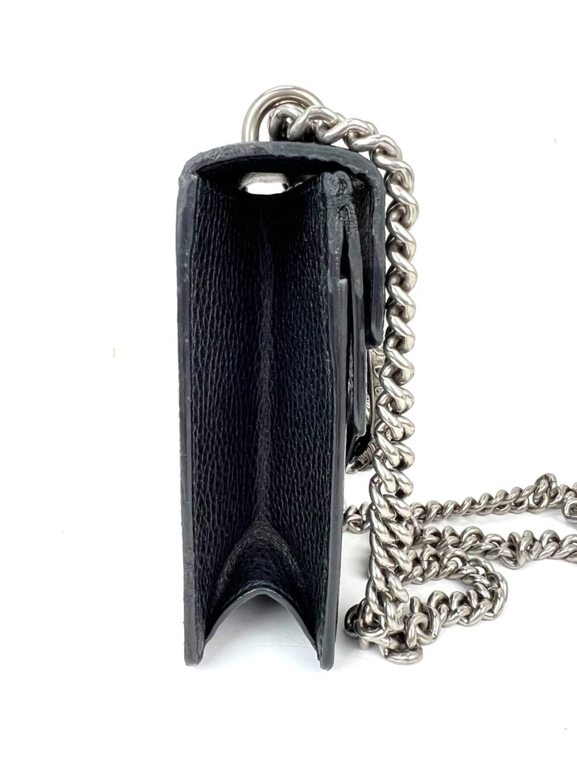 Gucci Dionysus Cyrstals Black Leather Small Shoulder Bag - 12