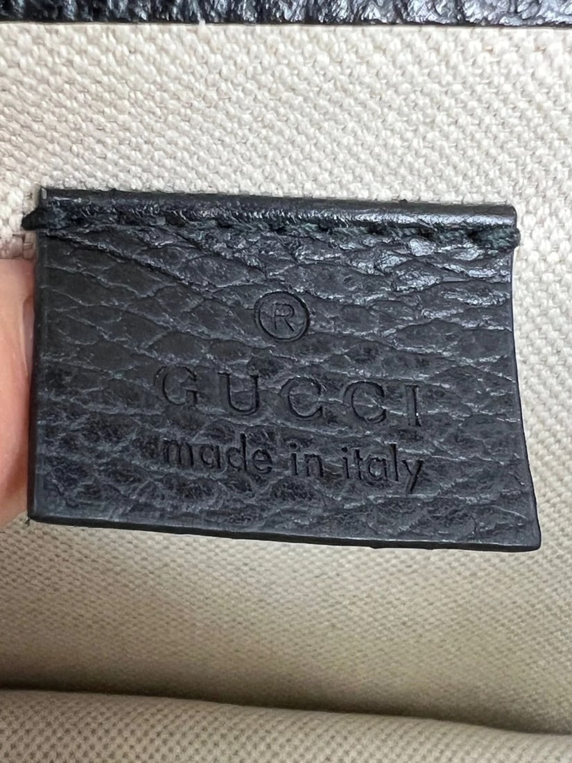 Gucci Dionysus Cyrstals Black Leather Small Shoulder Bag - 5