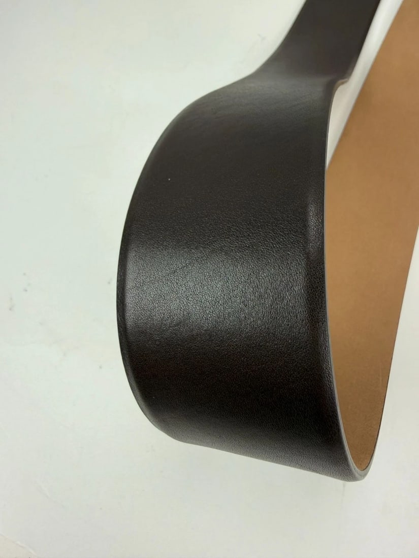Chanel Interlocking CC Logo Brown Leather Belt 95/38 - 20